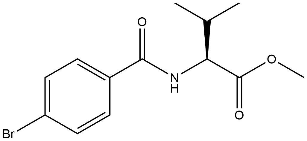 N-(4-Bromobenzoyl)-L-valine methyl ester Structure