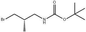 tert-butyl N-[(2S)-3-bromo-2-methylpropyl]carbamate Structure