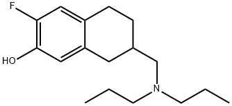 2-Naphthalenol, 7-[(dipropylamino)methyl]-3-fluoro-5,6,7,8-tetrahydro- Structure