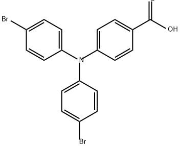 Benzoic acid, 4-[bis(4-bromophenyl)amino]- Structure