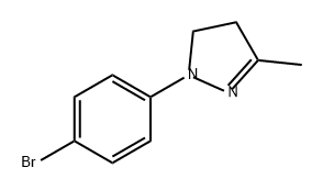 1H-Pyrazole, 1-(4-bromophenyl)-4,5-dihydro-3-methyl- Structure