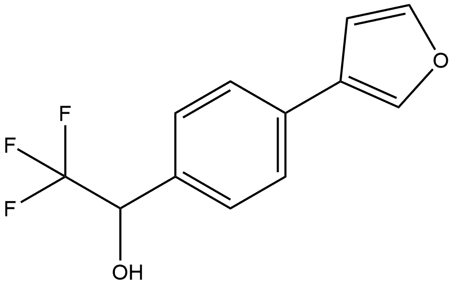 Benzenemethanol, 4-(3-furanyl)-α-(trifluoromethyl)- Structure