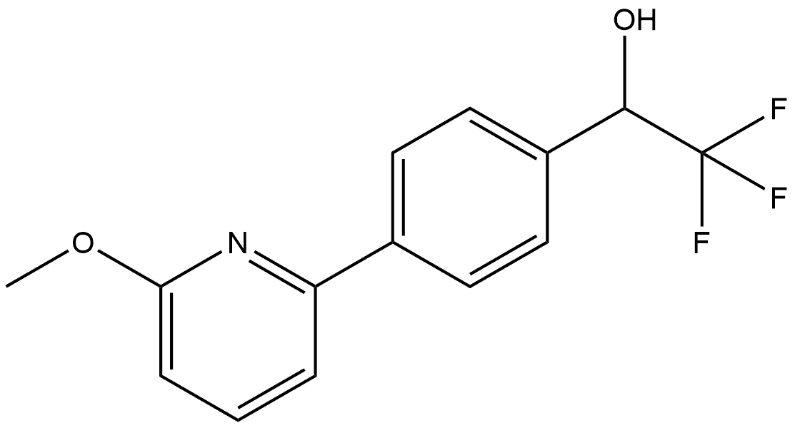 Benzenemethanol, 4-(6-methoxy-2-pyridinyl)-α-(trifluoromethyl)- Structure