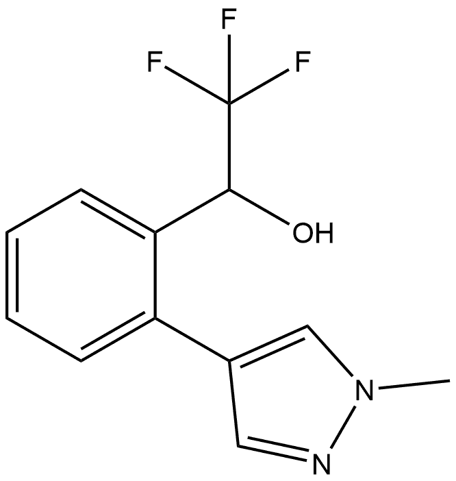 2-(1-Methyl-1H-pyrazol-4-yl)-α-(trifluoromethyl)benzenemethanol Structure