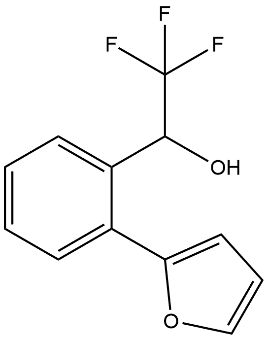 Benzenemethanol, 2-(2-furanyl)-α-(trifluoromethyl)- Structure