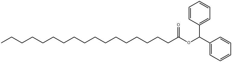 Octadecanoic acid, diphenylmethyl ester Structure