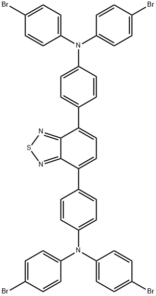 Benzenamine, 4,4'-(2,1,3-benzothiadiazole-4,7-diyl)bis[N,N-bis(4-bromophenyl)- Structure