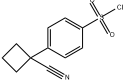 4-?(1-?cyanocyclobutyl)?- Benzenesulfonyl chloride Structure