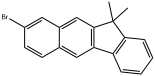 11H-Benzo[b]fluorene, 8-bromo-11,11-dimethyl- Structure