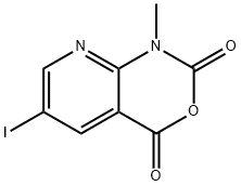 2H-Pyrido[2,3-d][1,3]oxazine-2,4(1H)-dione, 6-iodo-1-methyl- Structure