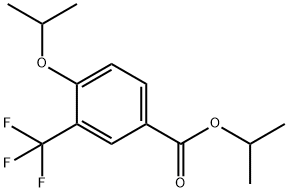 Isopropyl 4-isopropoxy-3-(trifluoromethyl)benzoate Structure