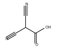 Acetic acid, 2,2-dicyano- Structure