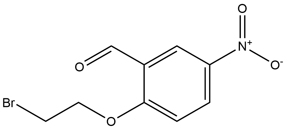 2-(2-bromoethoxy)-5-nitrobenzaldehyde Structure