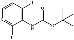 Carbamic acid, N-(2-fluoro-4-iodo-3-pyridinyl)-, 1,1-dimethylethyl ester Structure