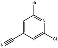 4-Pyridinecarbonitrile, 2-bromo-6-chloro- Structure