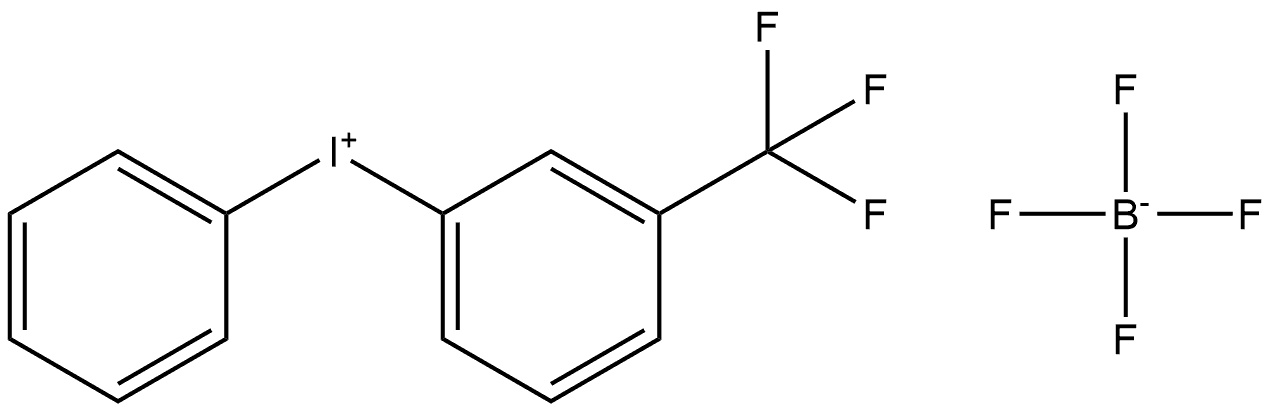 Phenyl(3-(trifluoromethyl)phenyl)iodonium tetrafluoroborate Structure