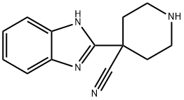 4-Piperidinecarbonitrile, 4-(1H-benzimidazol-2-yl)- Structure