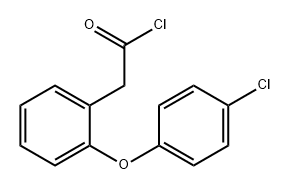 Benzeneacetyl chloride, 2-(4-chlorophenoxy)- 구조식 이미지