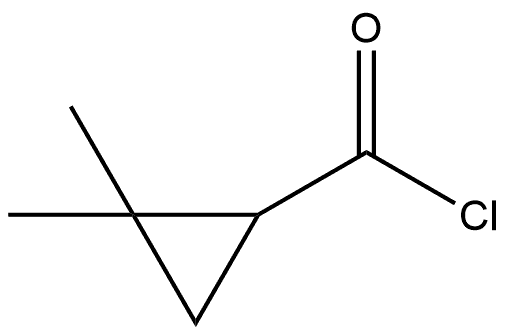 Cyclopropanecarbonyl chloride, 2,2-dimethyl-, (+)- Structure