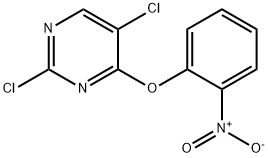 Pyrimidine, 2,5-dichloro-4-(2-nitrophenoxy)- Structure