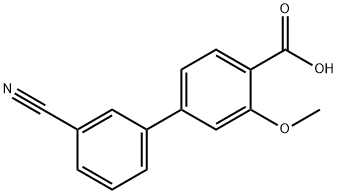 4-(3-Cyanophenyl)-2-methoxybenzoic acid Structure