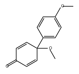 2,5-Cyclohexadien-1-one, 4-methoxy-4-(4-methoxyphenyl)- Structure