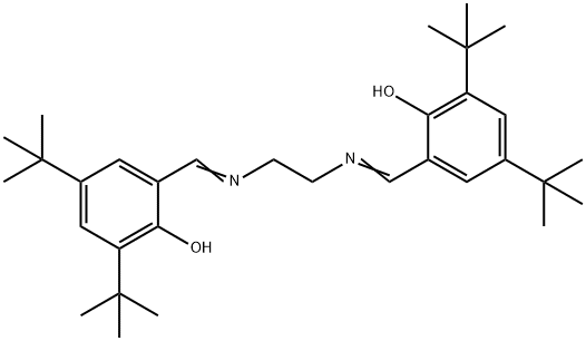 Phenol, 2,2'-[1,2-ethanediylbis(nitrilomethylidyne)]bis[4,6-bis(1,1-dimethylethyl)- 구조식 이미지