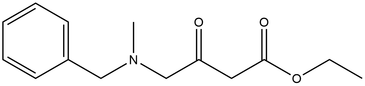 ethyl 4-(benzyl-methylamino)-3-oxobutanoate Structure