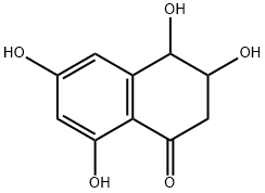 1(2H)-Naphthalenone, 3,4-dihydro-3,4,6,8-tetrahydroxy- Structure