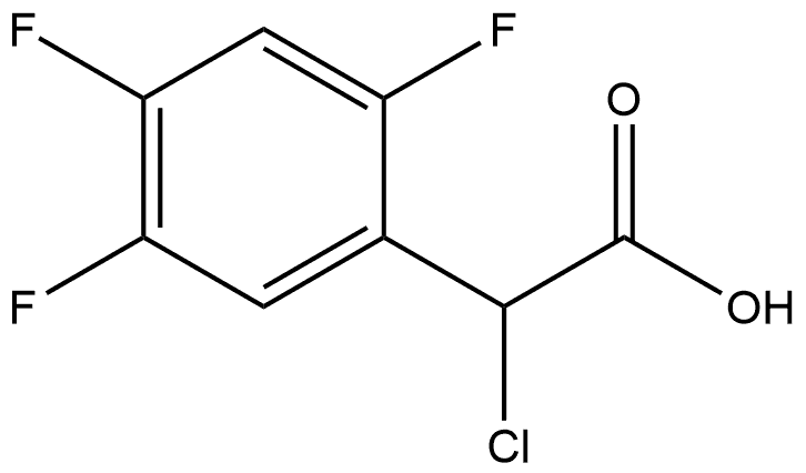 Benzeneacetic acid, α-chloro-2,4,5-trifluoro- Structure