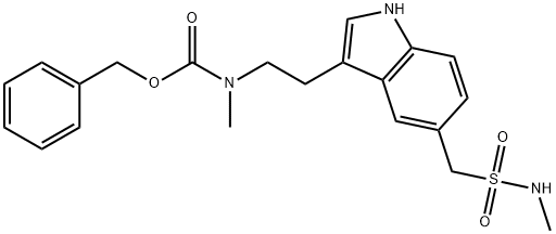 Carbamic acid, methyl[2-[5-[[(methylamino)sulfonyl]methyl]-1H-indol-3-yl]ethyl]-, phenylmethyl ester (9CI) 구조식 이미지