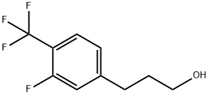 Benzenepropanol, 3-fluoro-4-(trifluoromethyl)- Structure