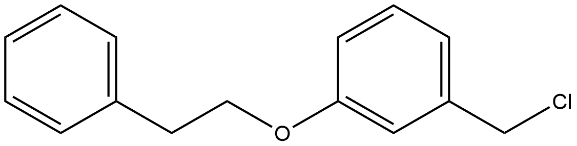 Benzene, 1-(chloromethyl)-3-(2-phenylethoxy)- Structure