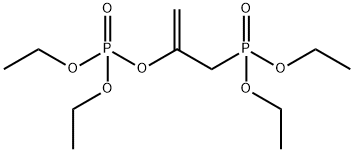 Phosphoric acid, 1-[(diethoxyphosphinyl)methyl]ethenyl diethyl ester 구조식 이미지