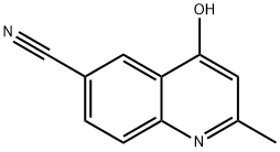 6-Quinolinecarbonitrile, 4-hydroxy-2-methyl- Structure