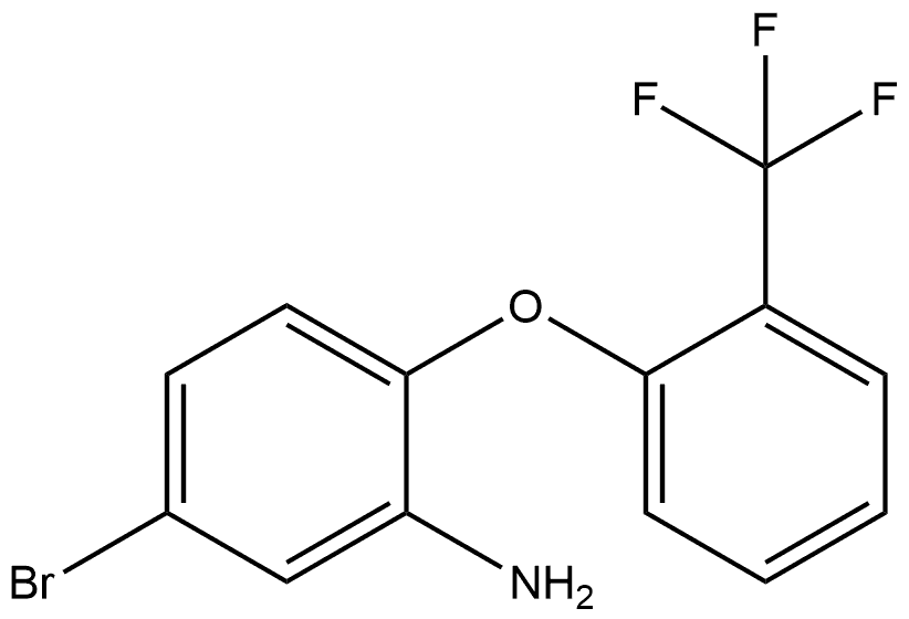 5-Bromo-2-[2-(trifluoromethyl)phenoxy]benzenamine Structure