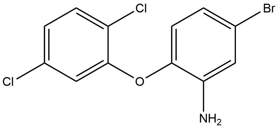 5-Bromo-2-(2,5-dichlorophenoxy)benzenamine Structure