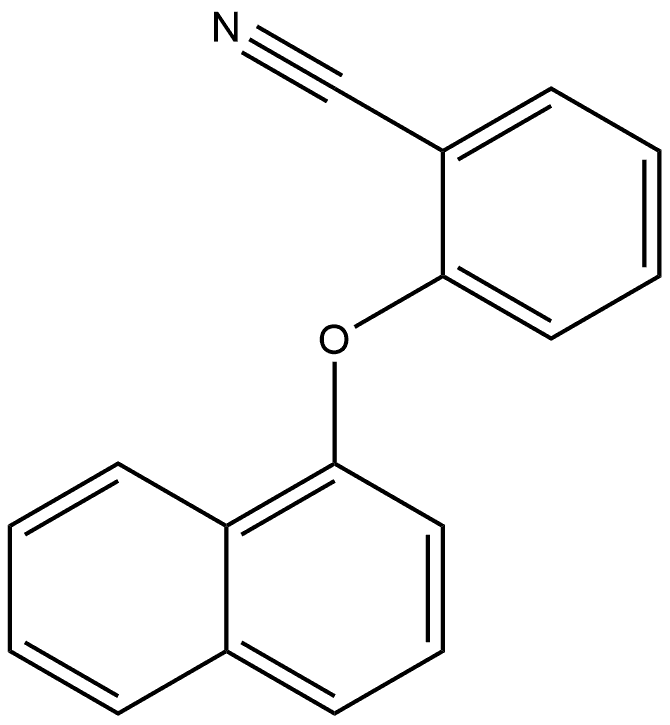 2-(1-Naphthalenyloxy)benzonitrile Structure