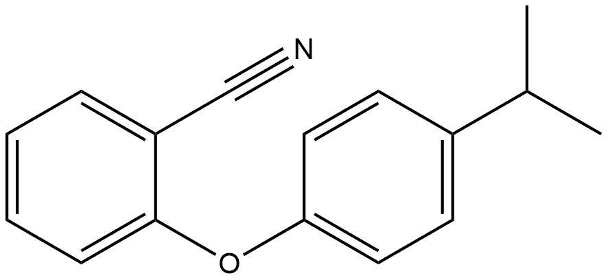 2-[4-(1-Methylethyl)phenoxy]benzonitrile Structure