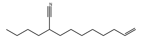 9-Decenenitrile, 2-butyl- Structure