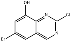 8-Quinazolinol, 6-bromo-2-chloro- 구조식 이미지