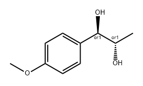 1,2-Propanediol, 1-(4-methoxyphenyl)-, (1R,2S)-rel- Structure