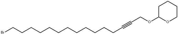 2H-Pyran, 2-[(15-bromo-2-pentadecyn-1-yl)oxy]tetrahydro- 구조식 이미지