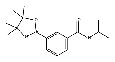 Benzamide, N-(1-methylethyl)-3-(4,4,5,5-tetramethyl-1,3,2-dioxaborolan-2-yl)- Structure