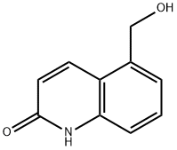 2(1H)-Quinolinone, 5-(hydroxymethyl)- 구조식 이미지