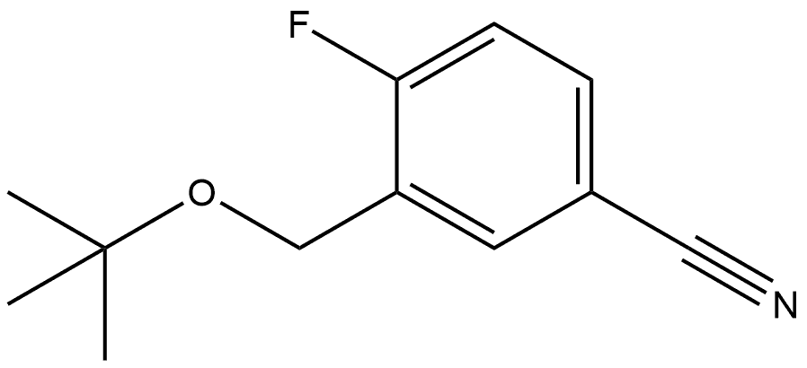 3-[(1,1-Dimethylethoxy)methyl]-4-fluorobenzonitrile Structure