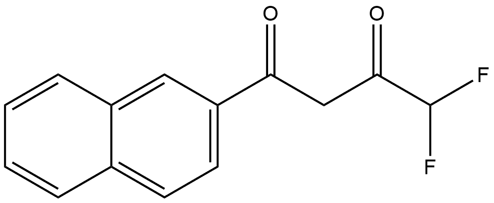 4,4-Difluoro-1-(2-naphthalenyl)-1,3-butanedione Structure