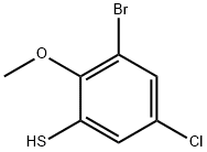 Benzenethiol, 3-bromo-5-chloro-2-methoxy- Structure