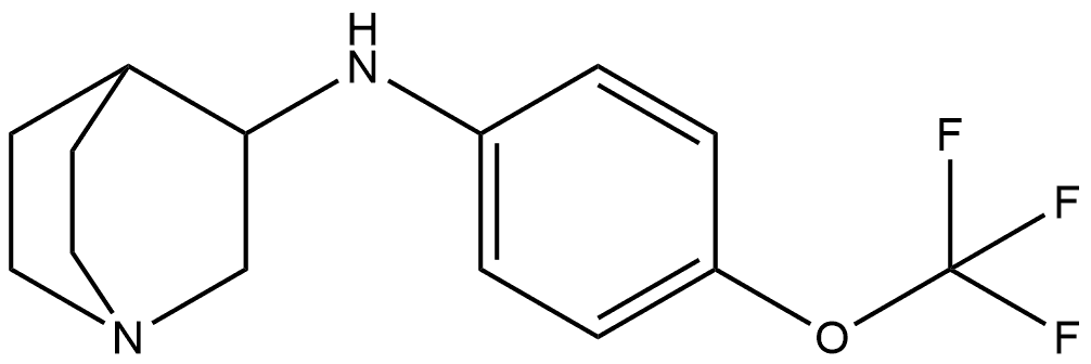 N-[4-(Trifluoromethoxy)phenyl]-1-azabicyclo[2.2.2]octan-3-amine Structure