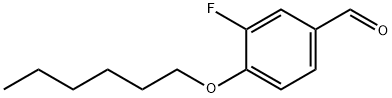 Benzaldehyde, 3-fluoro-4-(hexyloxy)- Structure